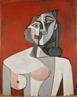 Pablo Picasso: Frauentorso, 1953. Öl auf Holz, 91,5 x 72,5. Tel Aviv Museum of Art. Nachlass von Marya Rubinstein Bernard-Adir, in Erinnerung an Dr. Bernard Bernard, 1978 © Succession Picasso / VG Bild-Kunst, Bonn 2014