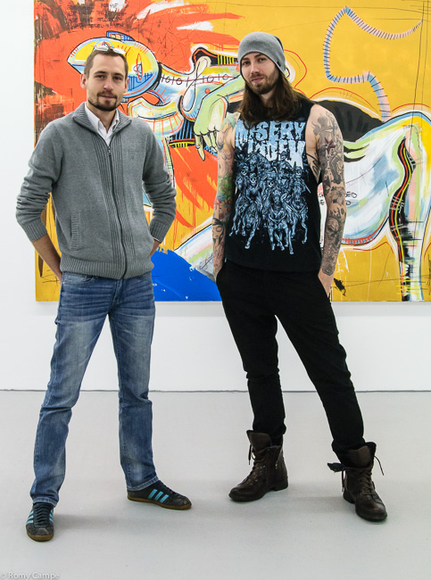 Daniel Harms und Galerist Gianni Hilgemann