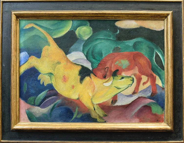 ImEx - Franz Marc - Kühe, gelb-rot-grün, 1912 Öl auf Leinwand, 62 x 87,5 cm