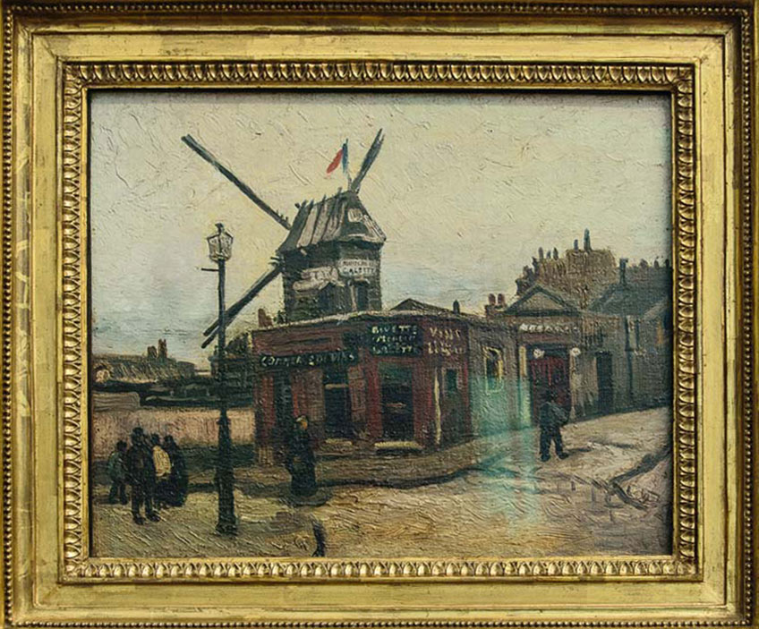 ImEx - Vincent van Gogh - Le Moulin de la Galette, 1886 Öl auf Leinwand, 89,5 x 46,2 cm