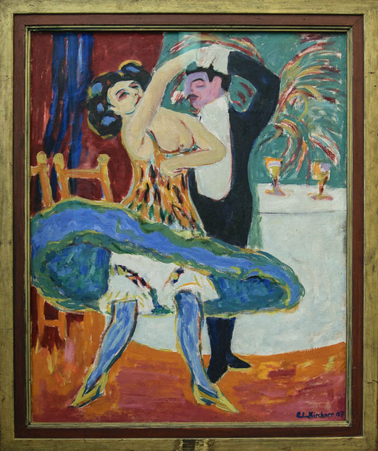 ImEx - Ernst Ludwig Kirchner - Varieté (Englisches Tanzpaar), 1910/1926 Öl auf Leinwand, 151 x 120 cm