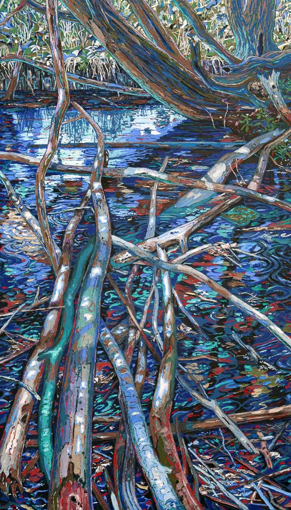 Konstantin Dery im Artgeschoss "langsam fliessendes Wasser"