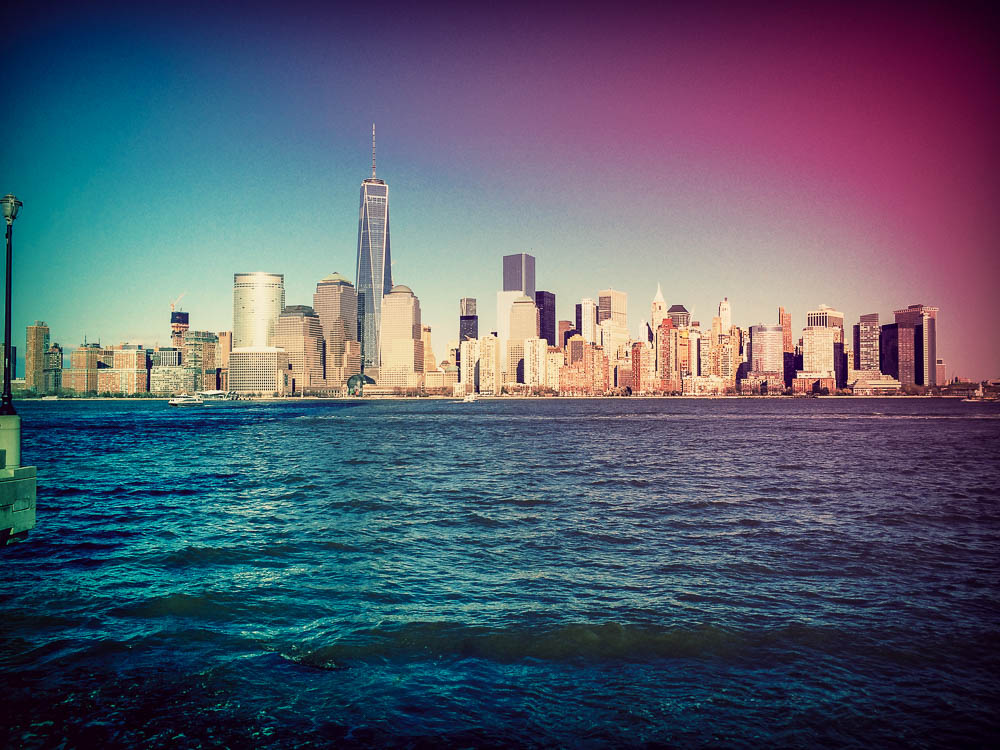 Der erste Ausblick auf die Skyline von Manhattan verschlug uns die Sprache.