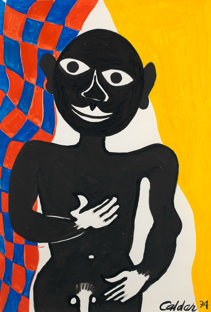 Alexander Calder Bijoux, 1974 Gouache und Tusche auf Papier 110 x 75 cm