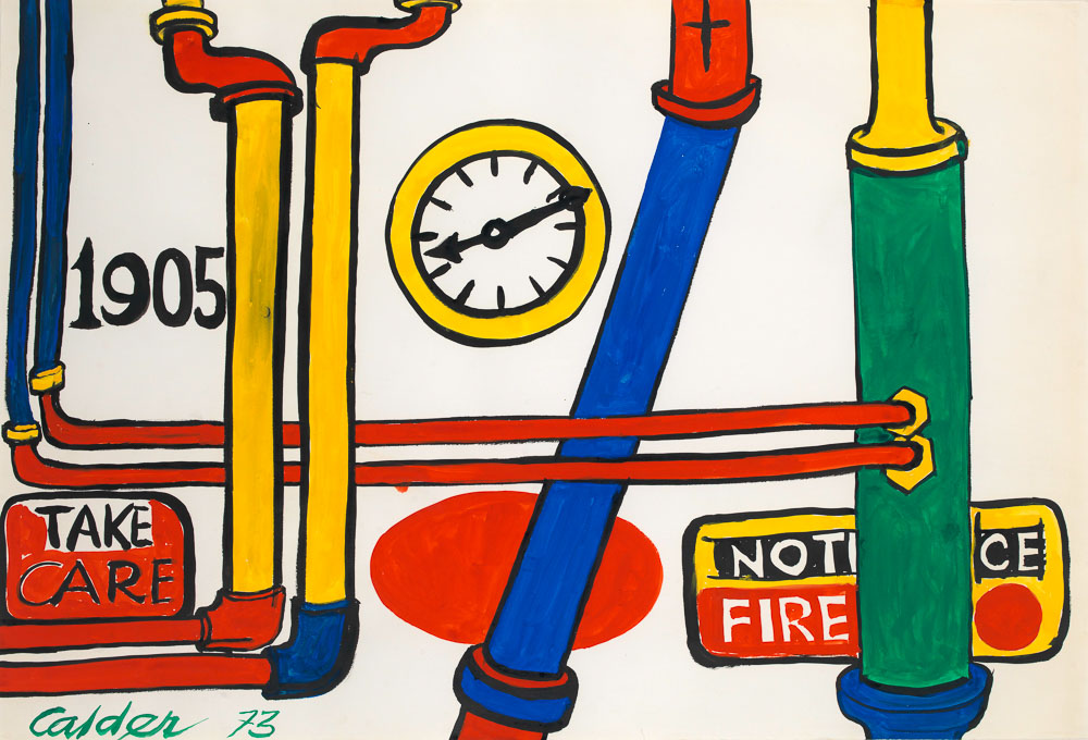 Alexander Calder Untitled (1905), 1973 Gouache und Tusche auf Papier 74,7 x 109,7 cm