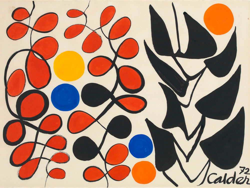 Alexander Calder Untitled (1972), 1972 Gouache und Tusche auf Papier 58,4 x 77,4 cm