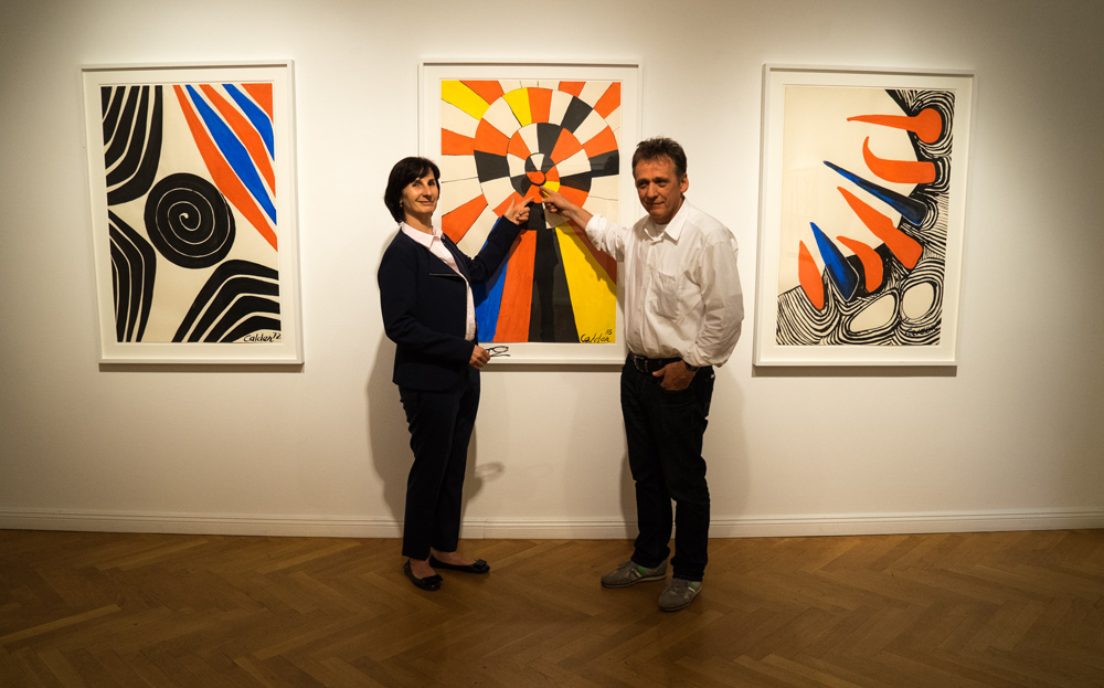 Frau und Herr Haas in der Galerie Michael Haas