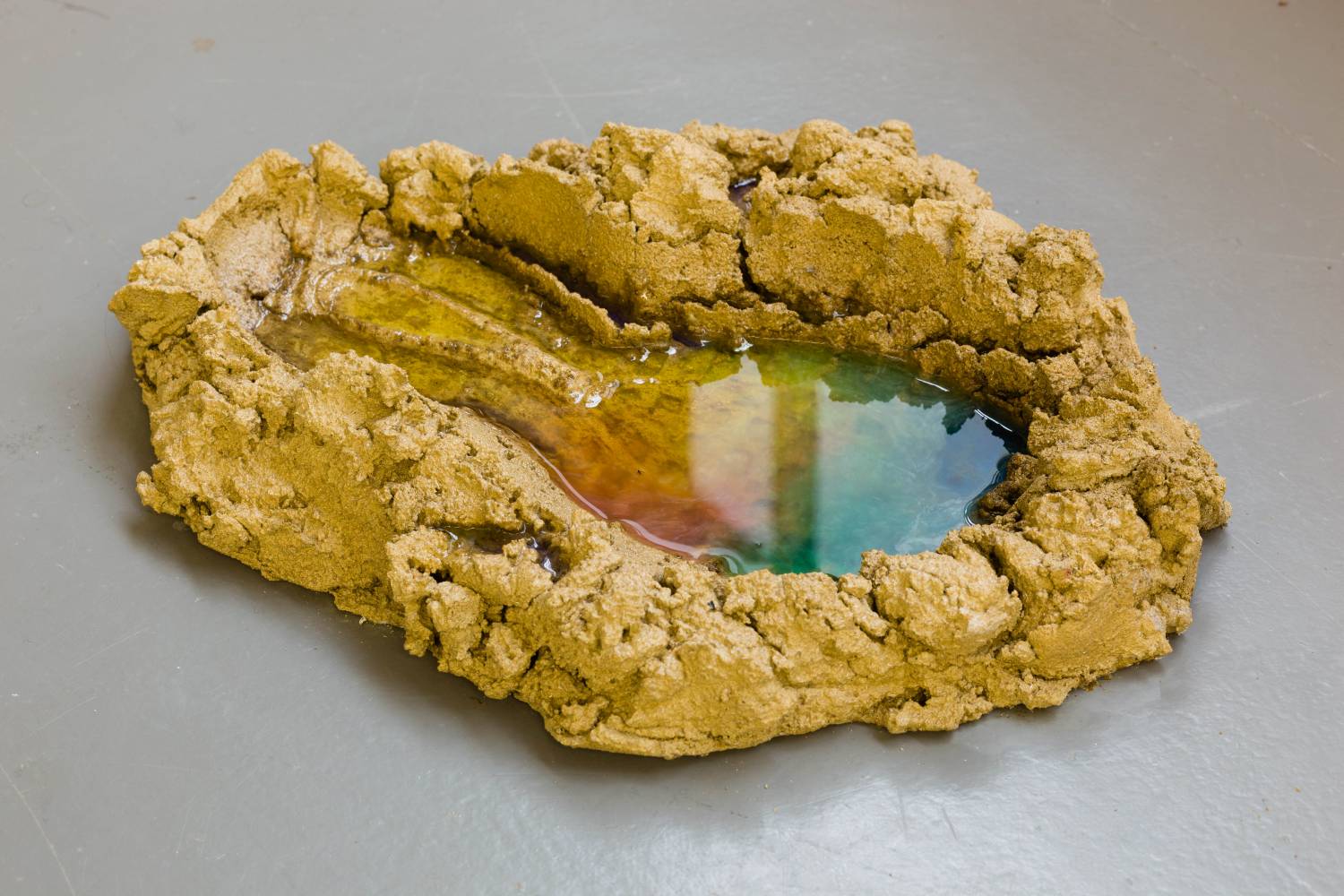 Samara Scott, Cough,2013, Dyed concrete, resin, shampoo - I Was Once Lonelyness, BlainSouthern