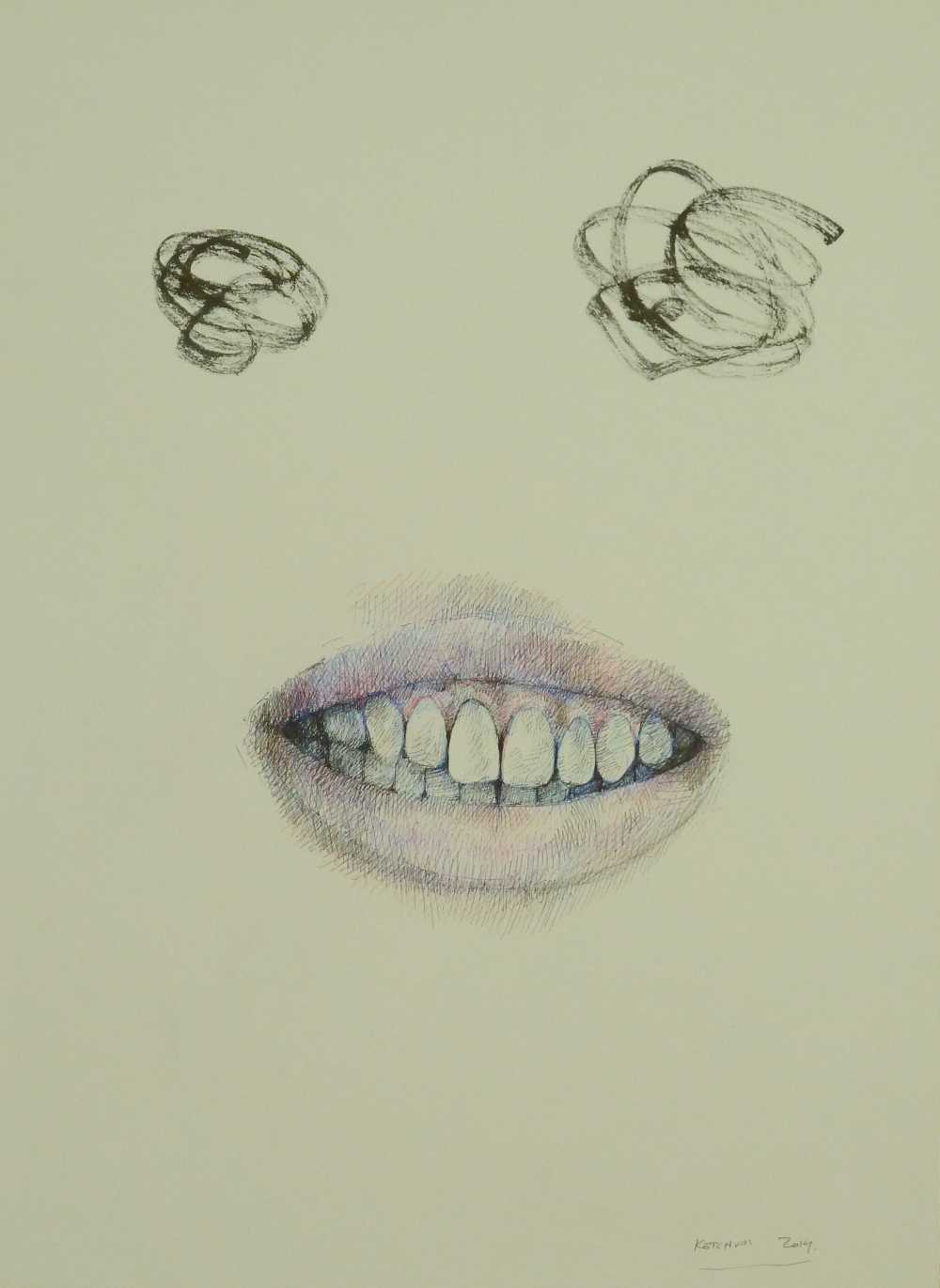 Blind Date - 38 cm x 28 cm, Loner Party, Steven Ketchum, artfein GALLERY