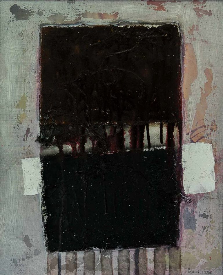 MASCH "The Twin Experience", 60x50 cm, Mischtechnik auf Leinwand