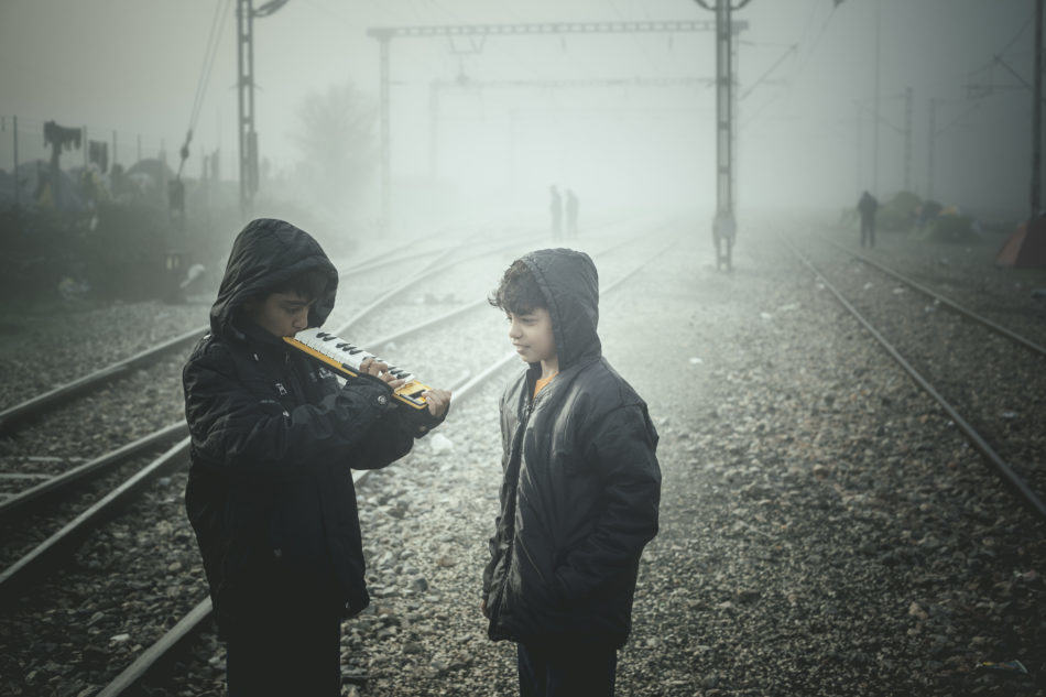 ohne Titel, Idomeni, Griechenland, 2016 limitierte Auflage #01/10 gedruckt auf Hahnemühle FineArt Baryta-Papier Größe: A2
