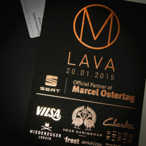 Fashion Week Berlin - Einladung Marcel Ostertag Show