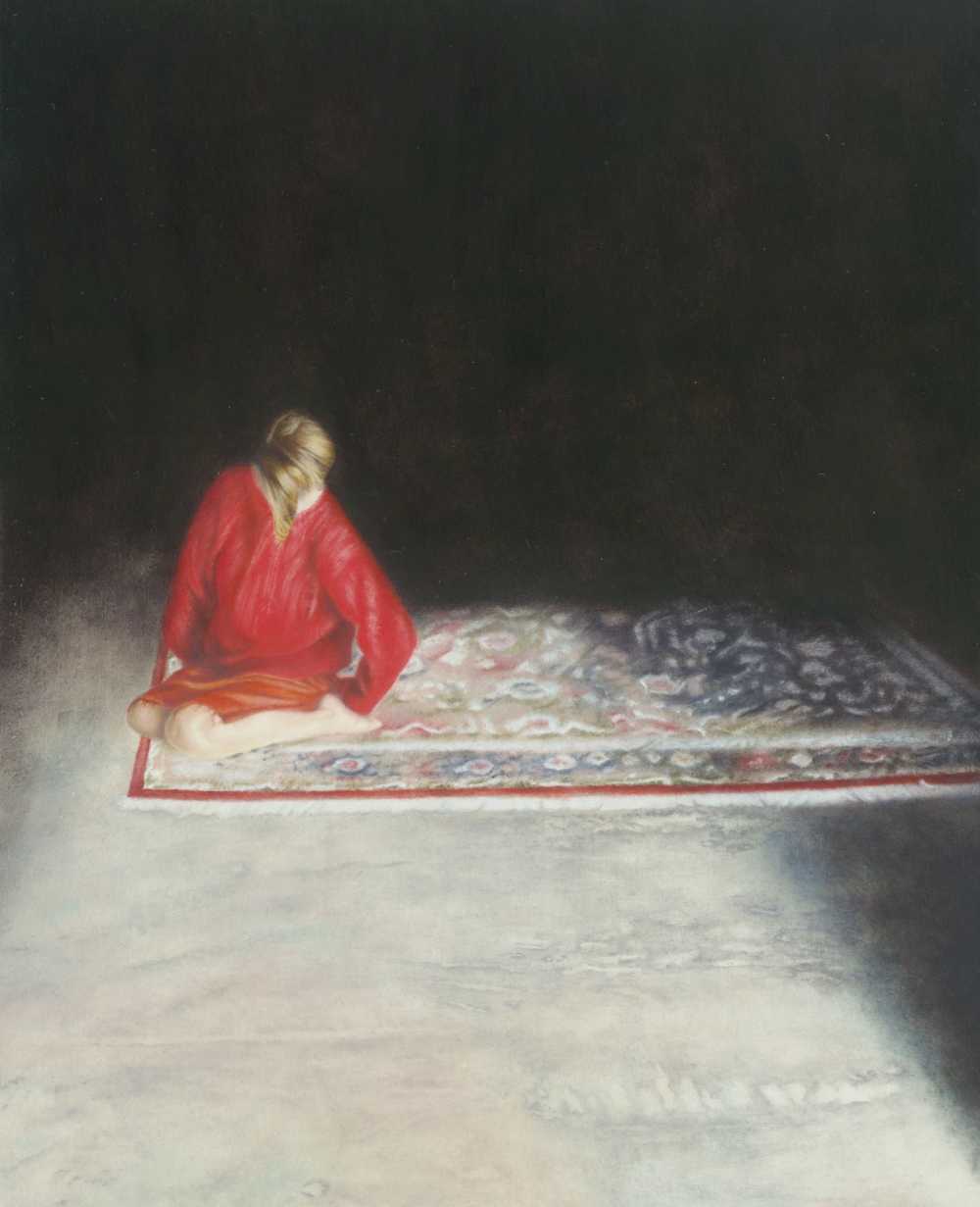 Emma Parc, o.T. (25), 2015, Öl auf Holz, 20 x 16 cm, Galerie Schwind