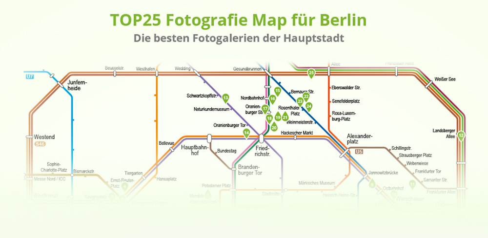 Fotogaleriemap Berlin von Leinwandfoto_de