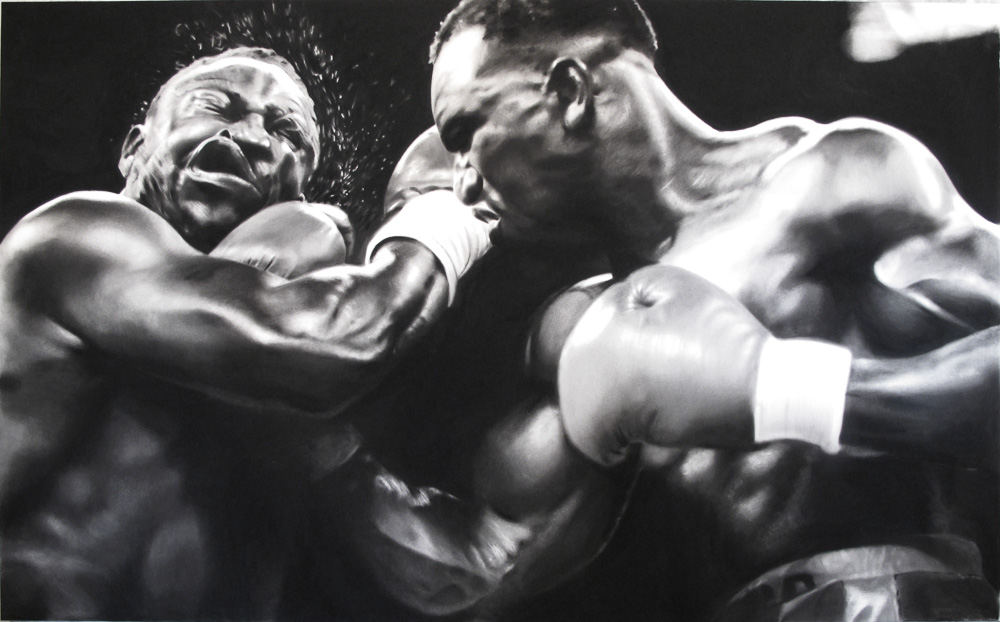 Robert Longo Untitled (Boxers), 2012 Kohle auf Papier 152,4 x 248,9 cm RLO 1209