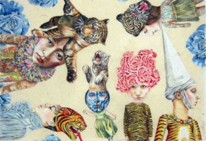 Lori Field You Should have Asked Me About Your Karma 35x50cm Pigment Stift auf Papier 2015, Tyger Tyger, janinebeangallery