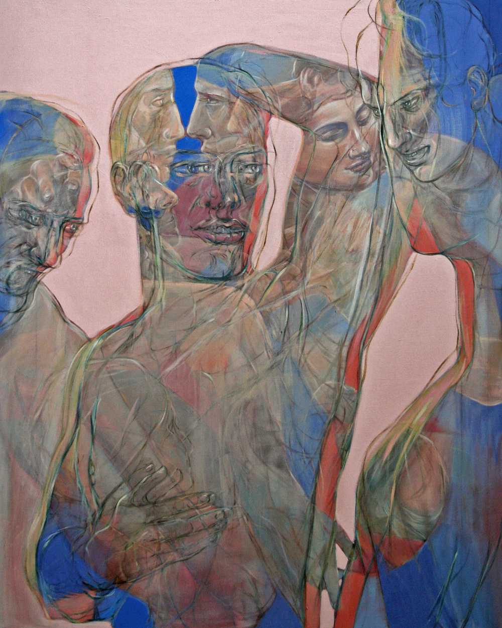Narziss, 2016, Oil on linen, 150 x 120 cm, Antike Dispositionen, artfein GALLERY, Henri Deparade