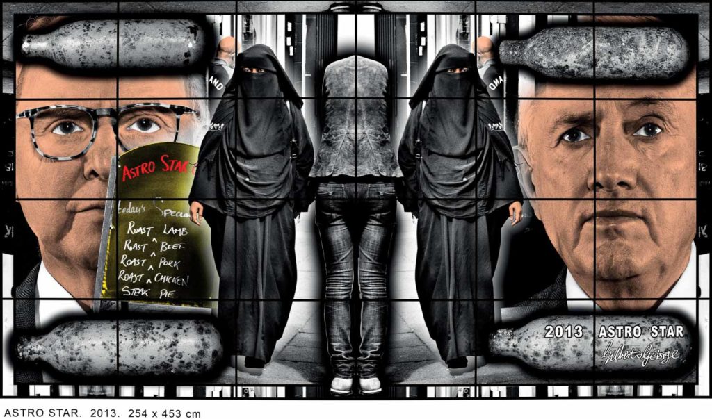 Gilbert & George: ASTRO STAR 2013, Series „SCAPEGOATING PICTURES“ © Gilbert & George