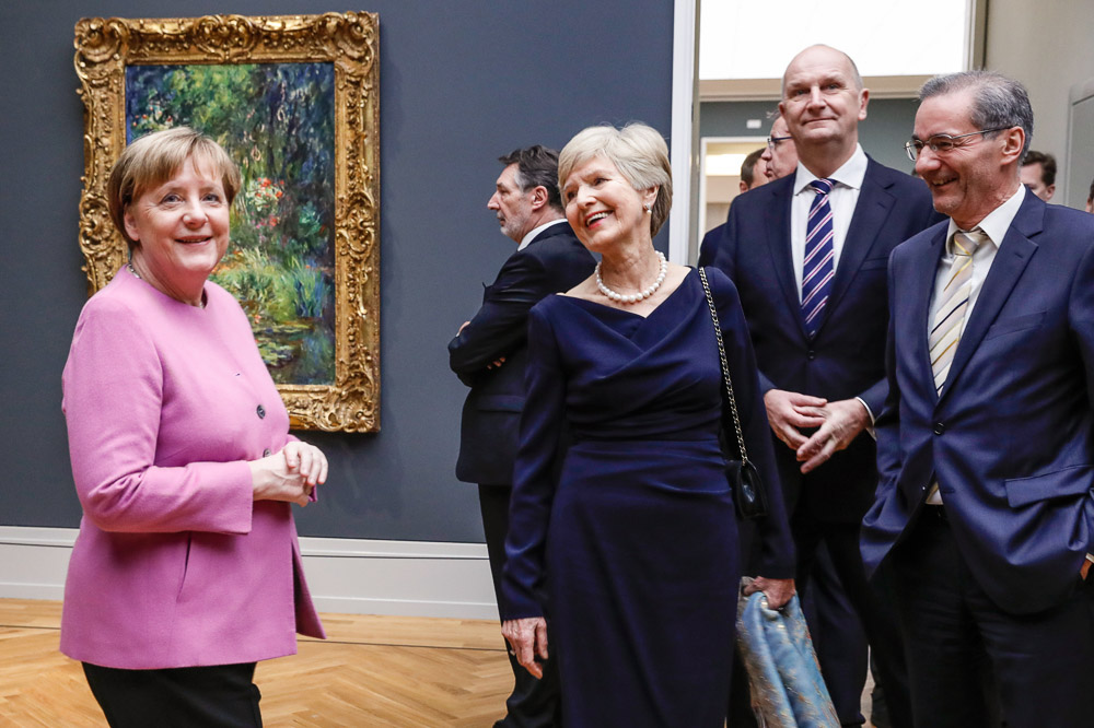 Angela Merkel, Jann Jakobs, Friede Springer, Dietmar Woidke und Matthias Platzeck