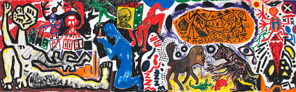 Penck in der Galerie Michael Haas.