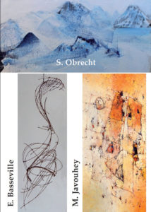 Begegnung in der Galerie Sievi mit Edith Basseville, Marie Javouhey und Suzanne Obrecht.