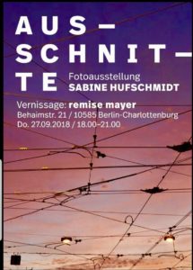 Sabine Hufschmidt, remise mayer, Fotoausstellung