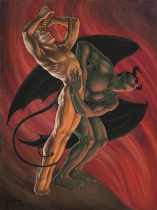 Orpheus in Hades 1952 Oil on Canvas, 40 x 30 in. (101.5 x 76 cm) © George Quaintance, courtesy of TASCHEN