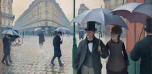 Gustave Caillebotte Straße in Paris, Regenwetter [Rue de Paris, temps de pluie], 1877 Öl auf Leinwand, 212,2 × 276,2 cm Art Institute of Chicago © bpk / The Art Institute of Chicago / Art Resource, NY