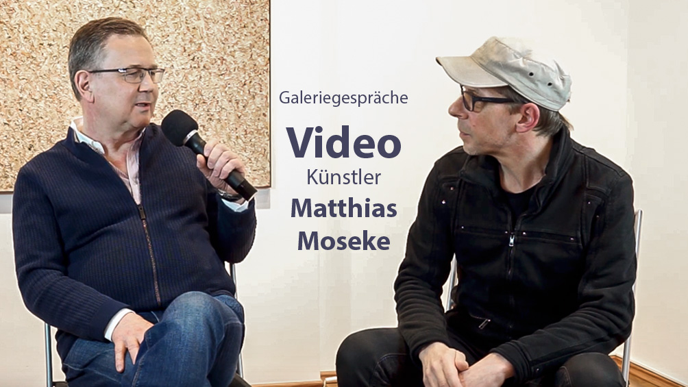Matthias Moseke im Gespräch mit Michael Fritsch, Ausstellung Traktion in der Galerie Schöne Weide