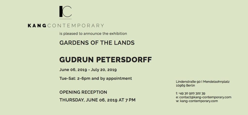 Gudrun Petersdorff, Kang Contemporary