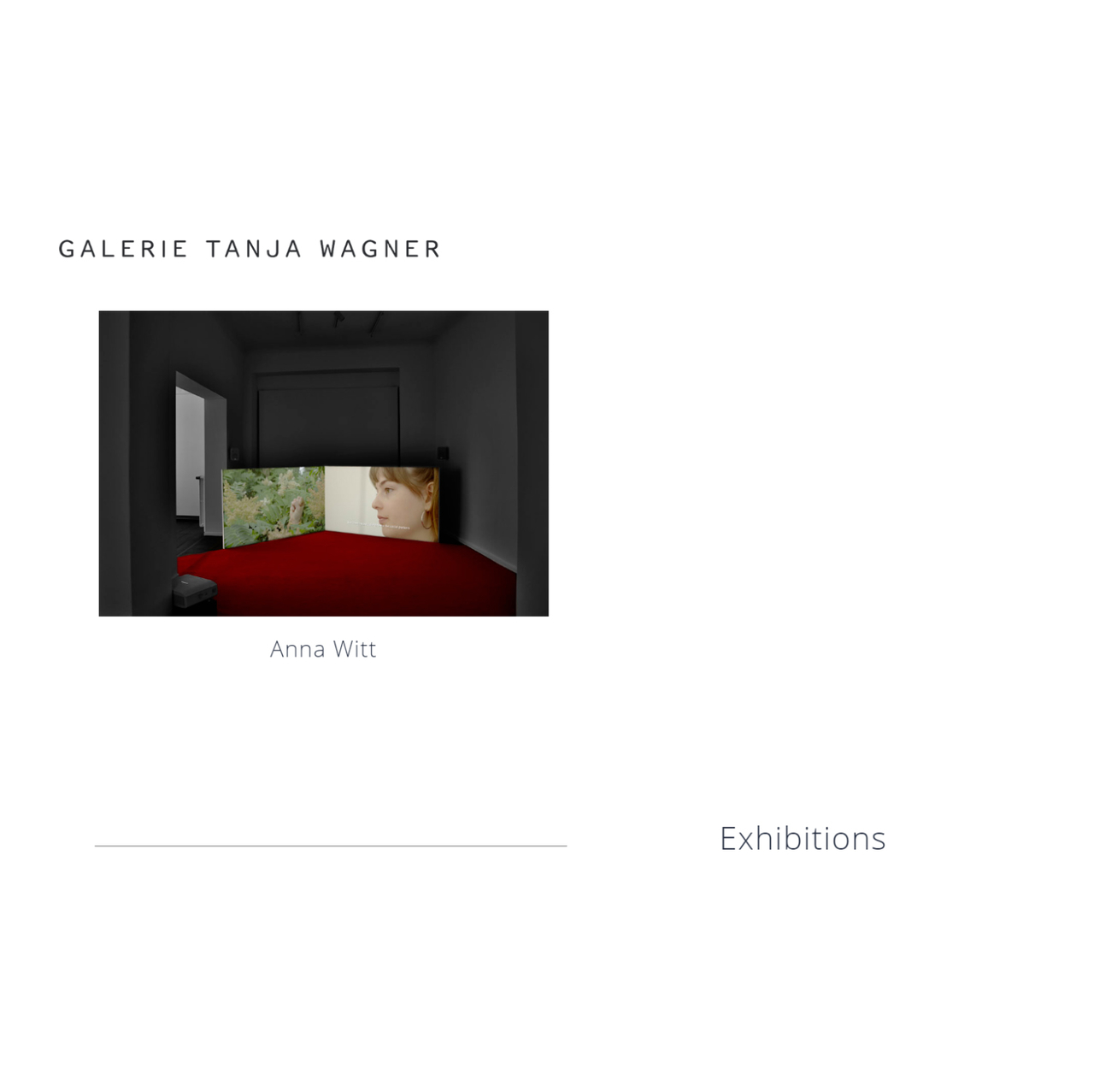 Galerie Tanja Wagner Anna Witt