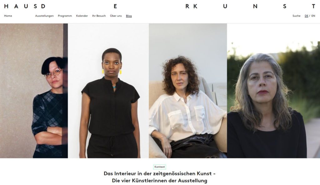 Ausstellung "Innenleben" HdK Njideka Akunyili Crosby, Leonor Antunes, Henrike Naumann und Adriana Varejão