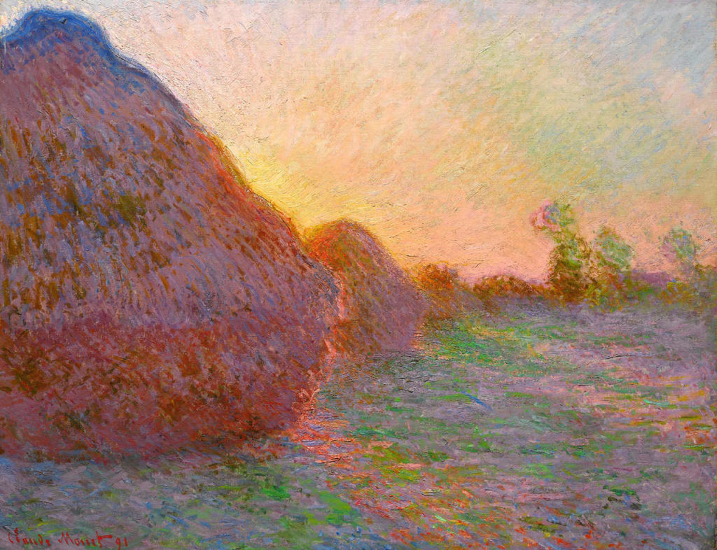 Impressionismus Claude Monet Getreideschober, 1890, Öl auf Leinwand, 73 x 92,5 cm, Sammlung Hasso Plattner