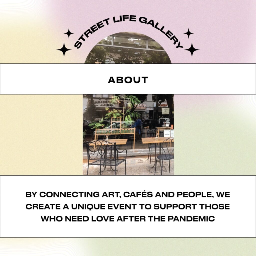 STREET LIFE GALLERY: Wir bringen Kunst näher zu den Menschen - Berliner Cafés werden zu Kunstgalerien