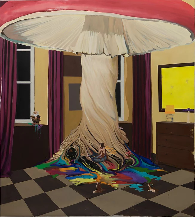 die spielman, 200x180 cm, Öl auf Leinwand, 2015