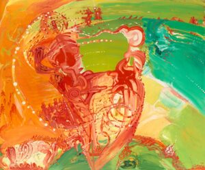 Joachim Gutsche, Ohne Titel, 1976, Öl auf Leinwand, 149,5 x 180,5 cm