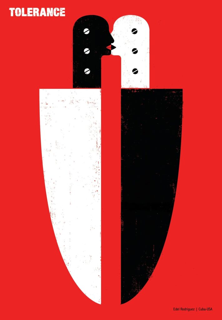 Beitragsbild: Edel Rodriguez, Cuba, Tolerance Poster, 2019, © Edel Rodriguez