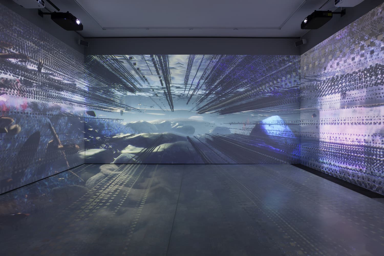 Libby Heaney, Ent-, Installation view: Schering Stiftung, Berlin, 2022. Photograph: Andrea Rosetti