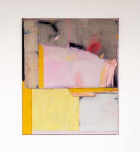 James, Dana, The Soft Spoken One, 36x30, Oil, pigment, collaged canvas