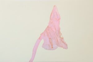 ohne Titel, 2021, Tusche auf Lichtleitermedium, 29,7 cm x 42 cm, XII 