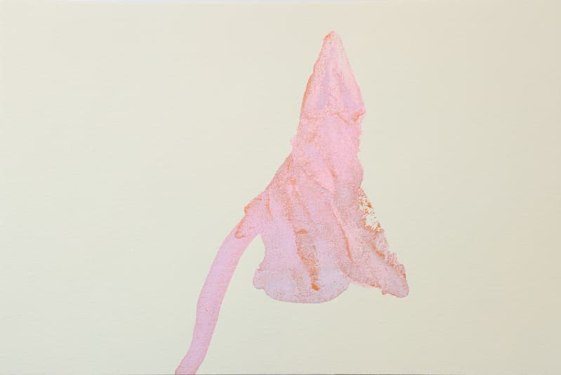 ohne Titel, 2021, Tusche auf Lichtleitermedium, 29,7 cm x 42 cm, XII 