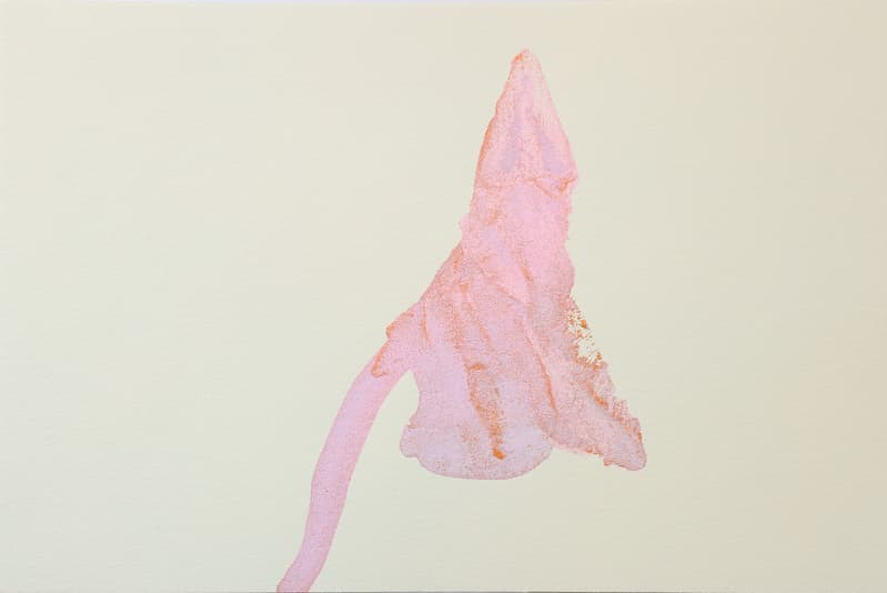 ohne Titel, 2021, Tusche auf Lichtleitermedium, 29,7 cm x 42 cm, XII