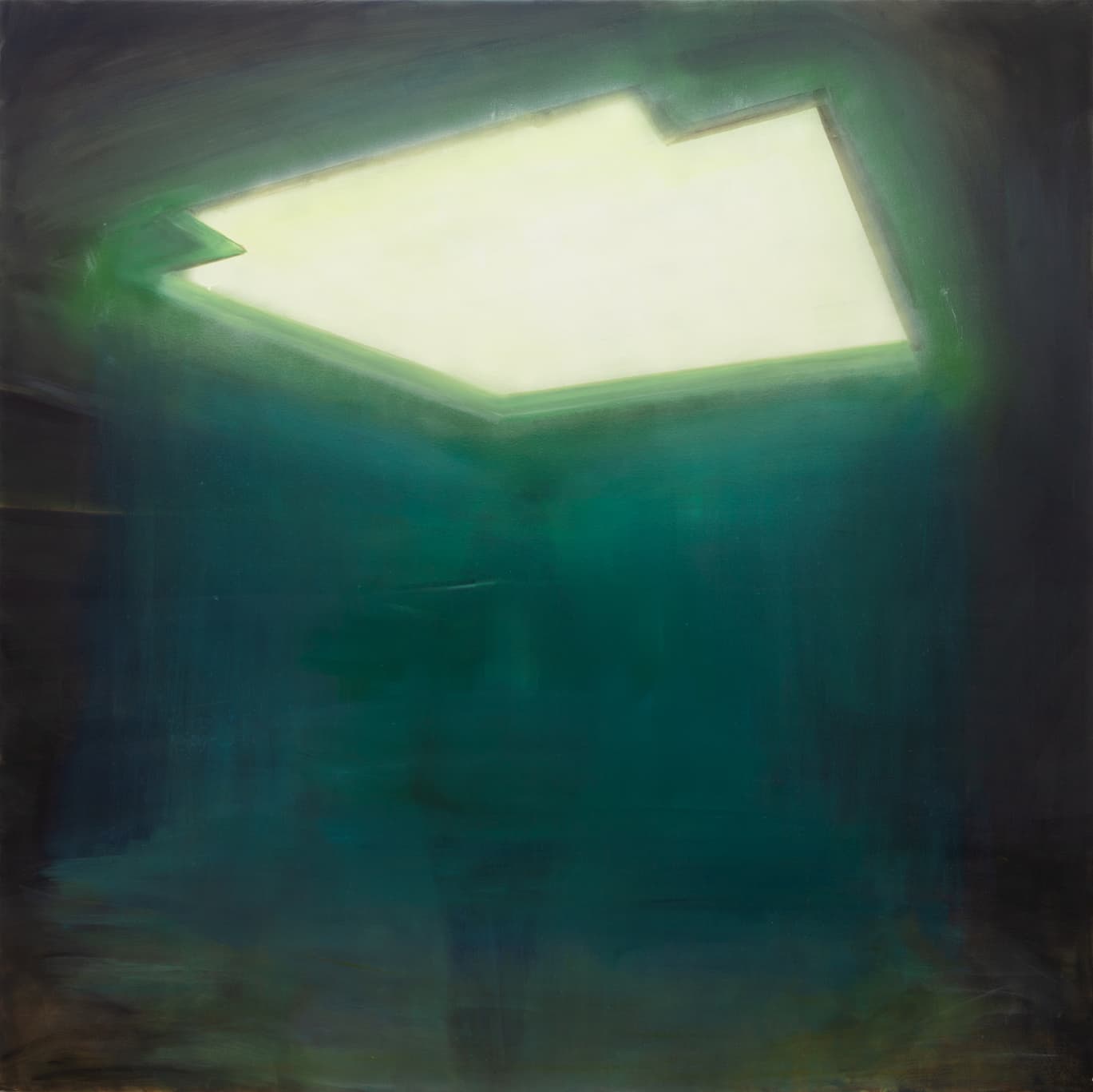 Oberlicht, 2022, oil on canvas, 182 x 182 cm