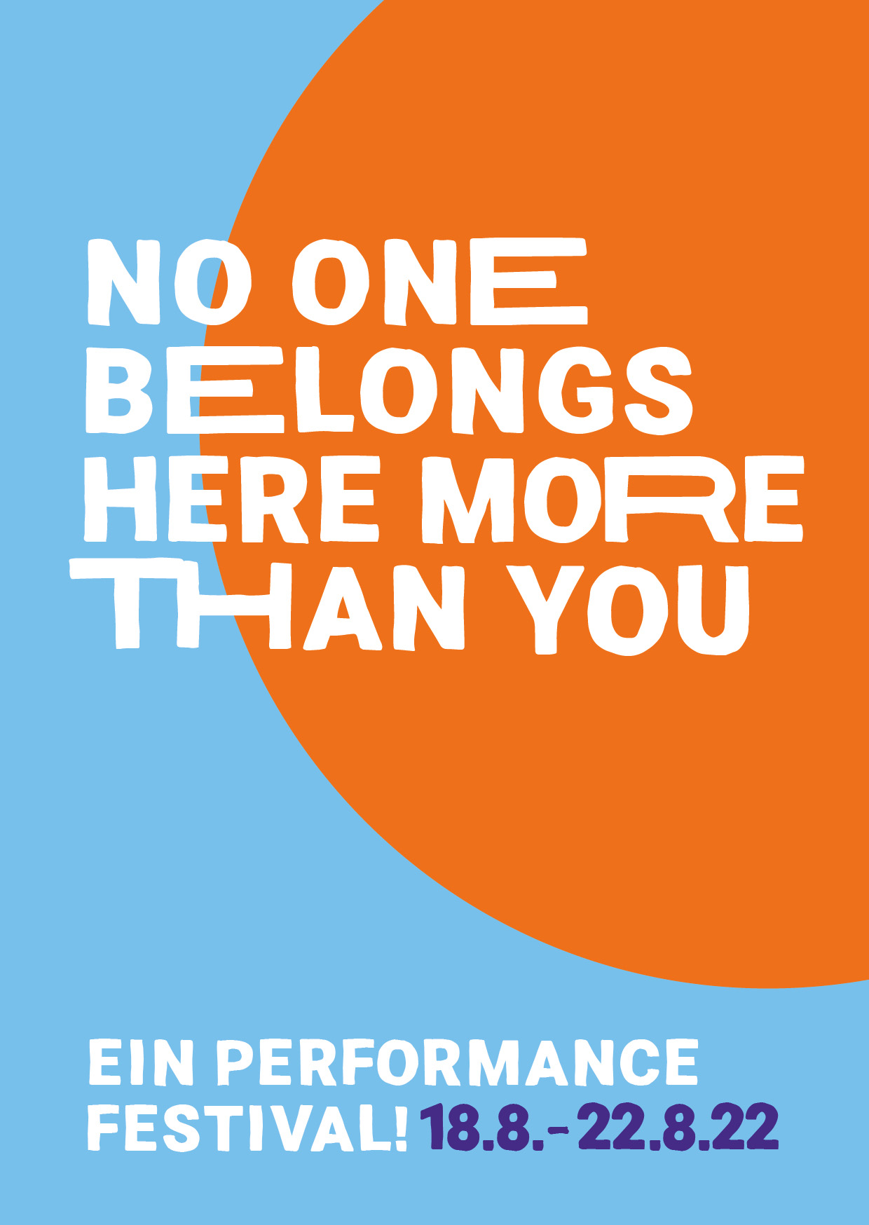 Performancefestival "No One Belongs Here More Than You" in der Saarländischen Galerie