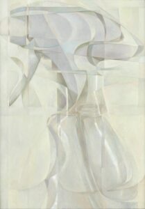 René Wirths, Spray Bottle, 2022, Öl auf Leinwand, 100 x 70 cm