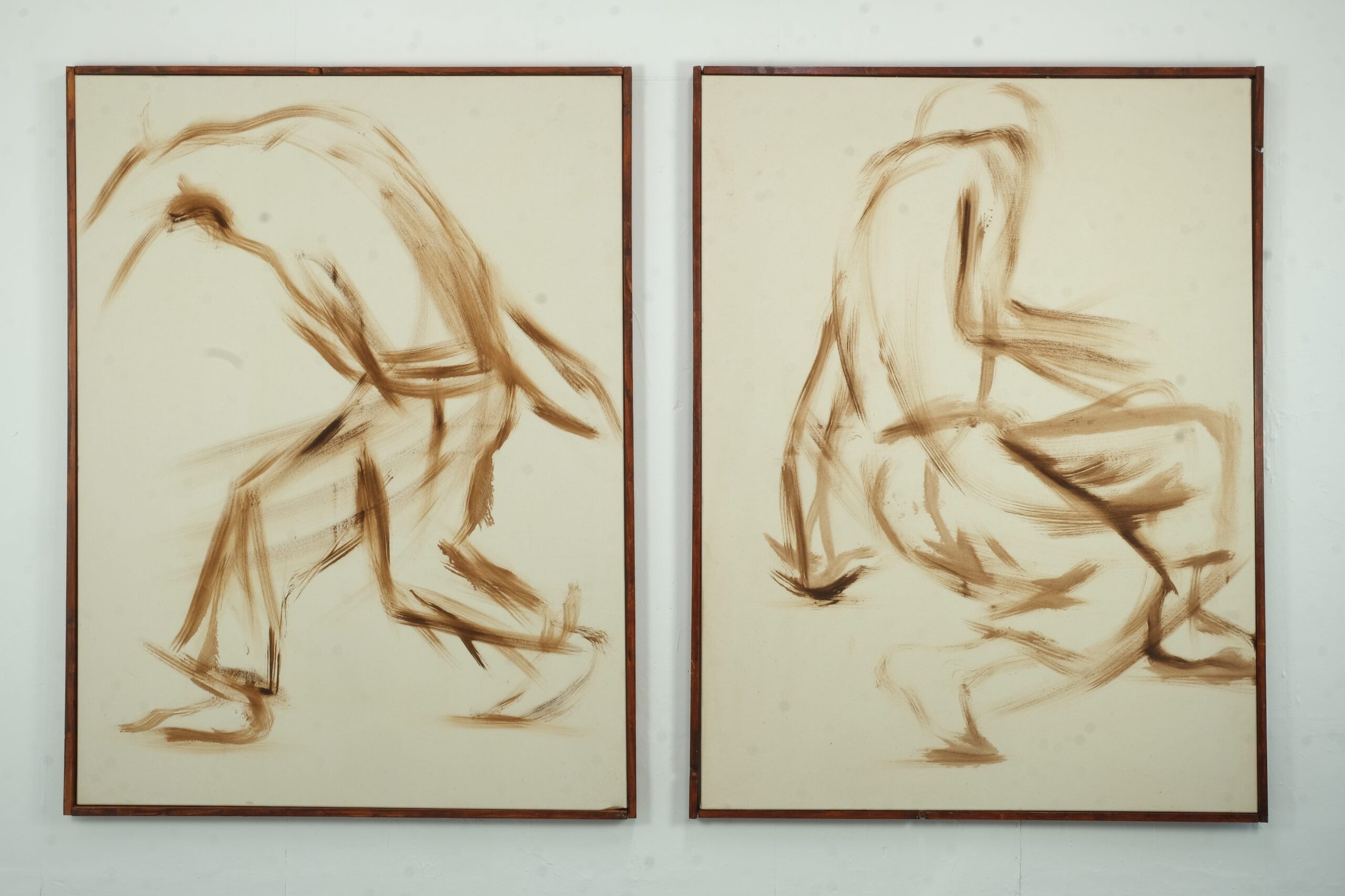 THOMIAS RADIN LA DANSE, 2022 Oil on linen 163,5 x 123,7 x 4,3 cm (each panel), dyptich