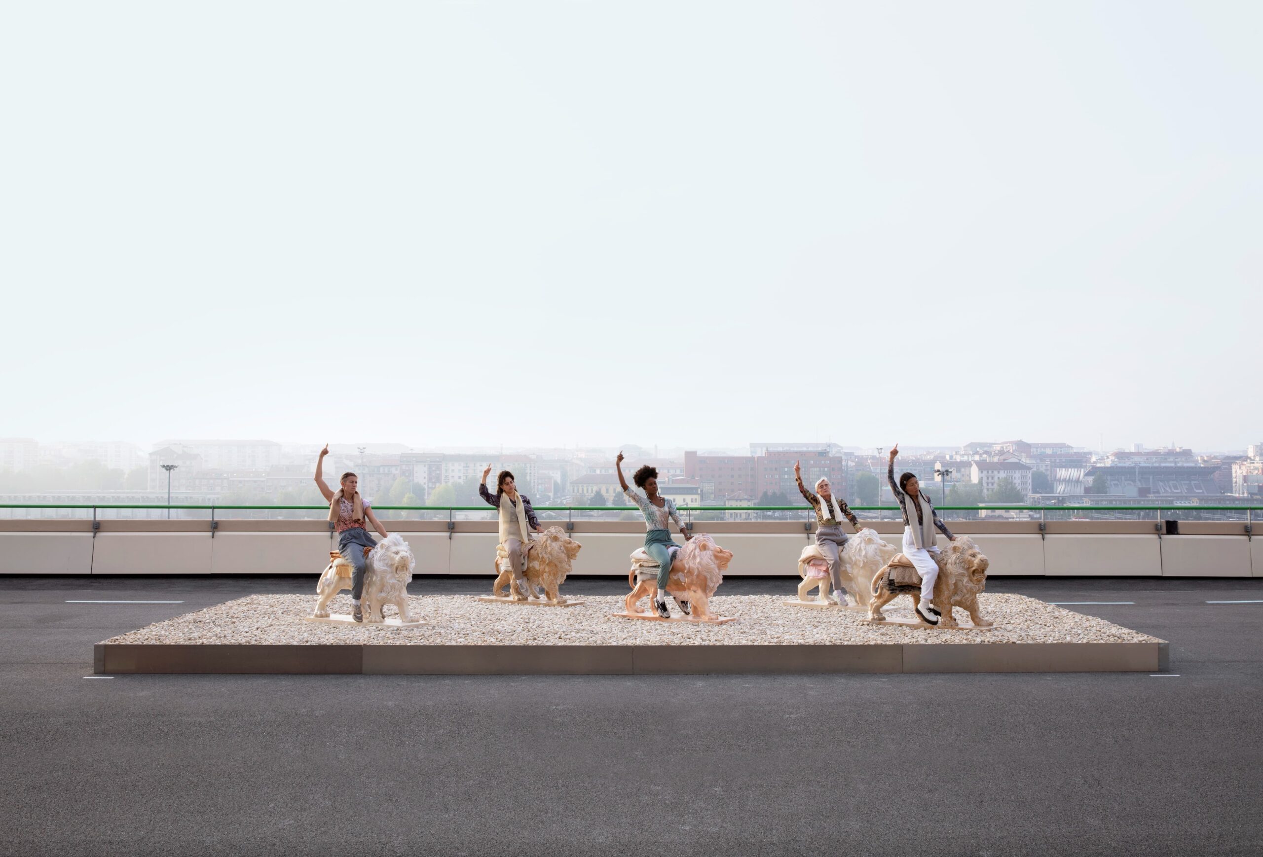 Nina Beier and Bob Kil, All Fours, Pinacoteca Agnelli, Photo by Sebastiano Pellion di Persano.