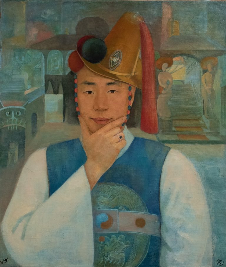 Pai Unsong 裴雲成, Selbstporträt, um 1930 © Staatliche Museen zu Berlin, Ethnologisches Museum / Claudius Kamps, CC BY-NC-SA 4.0