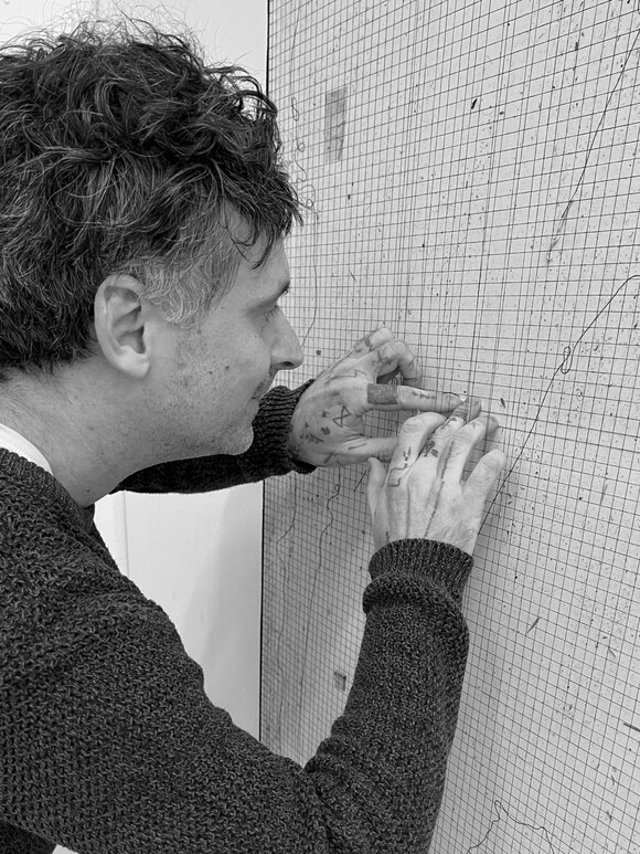Stefan Vogel im Atelier, 2024