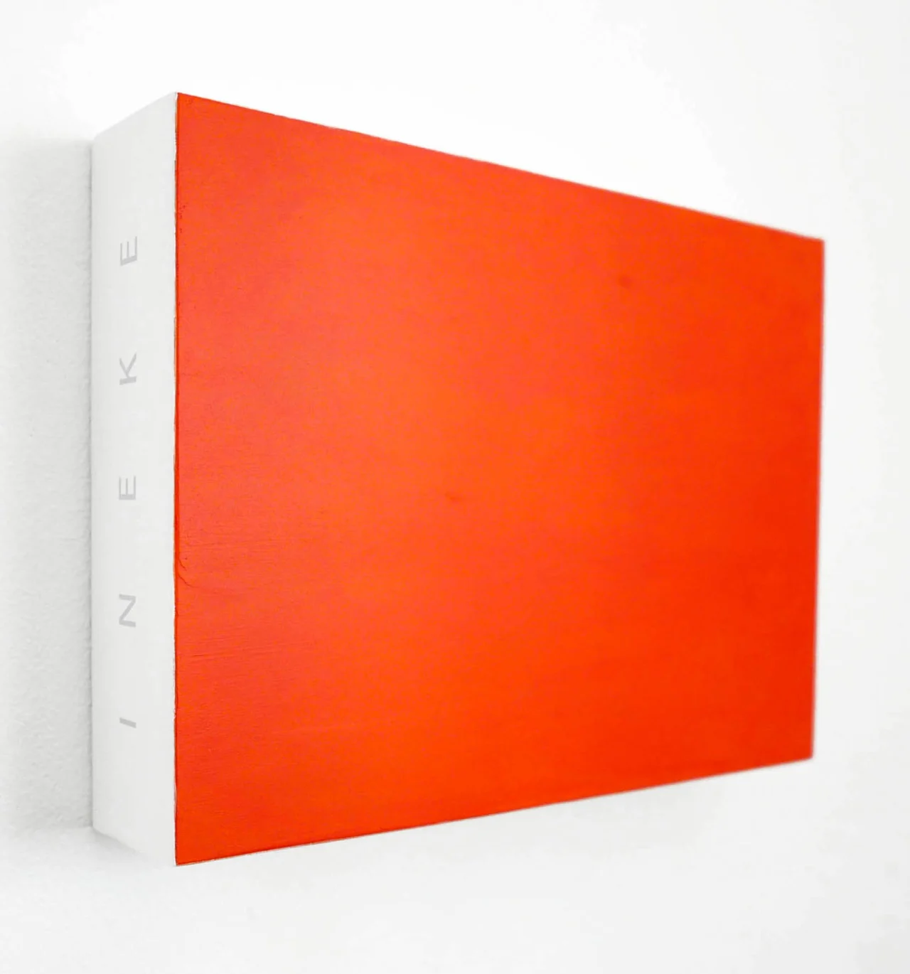 Nicole Hassler | INEKE, 2024 | lipsticks and binder on gesso board | 18 x 24 cm | 7.1 x 9.4 inches